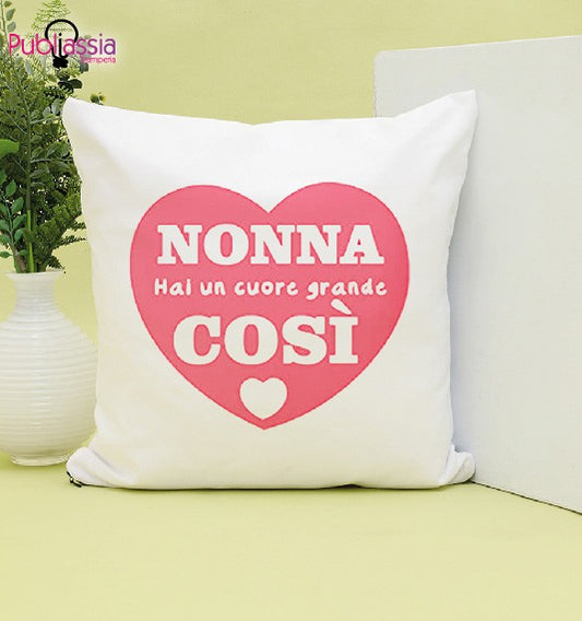 Cuore di nonna - Cuscino personalizzato