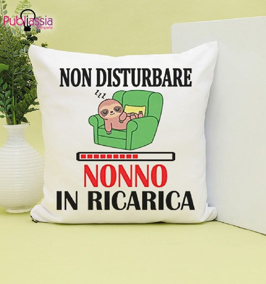 Nonno in ricarica - Cuscino personalizzato