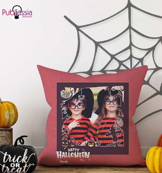 Halloween Party - Cuscino Halloween personalizzato con foto
