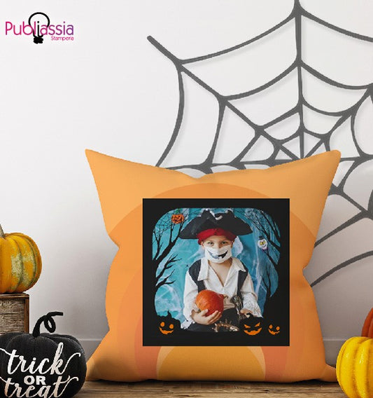 Spider Halloween - Cuscino Halloween personalizzato con foto