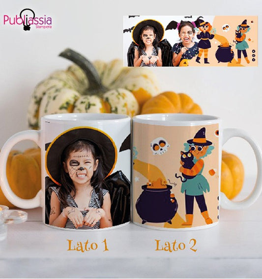 Happy Halloween - Tazza mug personalizzata con foto