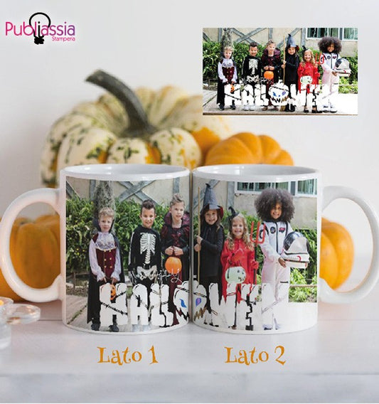 Happy Halloween - Tazza mug personalizzata con foto