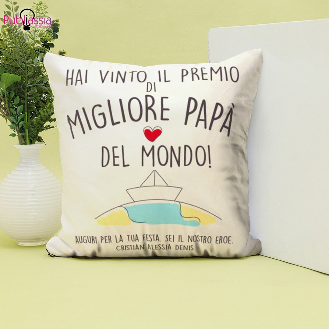 Il miglior papà del mondo - Cuscino