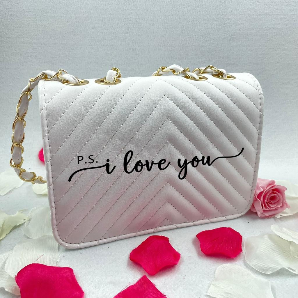 P.S. I love you - Borsetta Donna Personalizzata