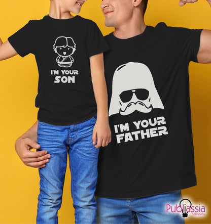 Father e Son - Festa del papà - Coppia t-shirt