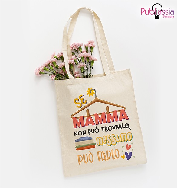 Solo mamma può trovarlo - Shopper In Cotone