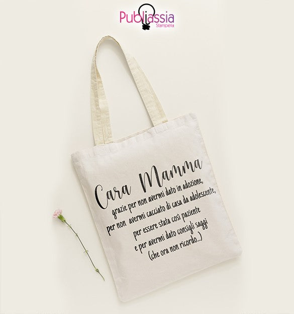 Cara mamma - Shopper In Cotone