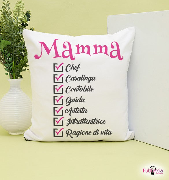 Mamma il mio mondo - Cuscino - idea regalo festa della mamma