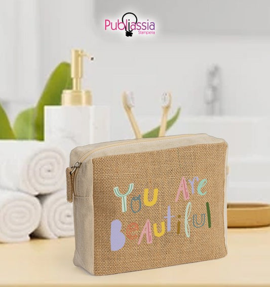 You are beautiful - Pochette personalizzata - idea regalo