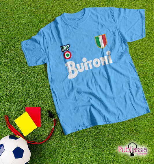 Buitoni Napoli Scudetto - T-shirt Azzurra