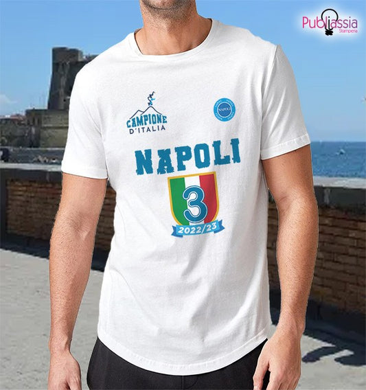 Scudetto Napoli Campione - T-shirt Bianca