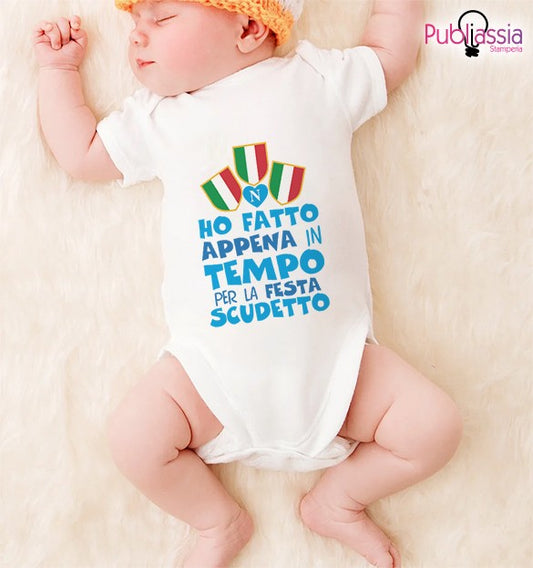 Scudetto Napoli - Tutina neonato - body personalizzato