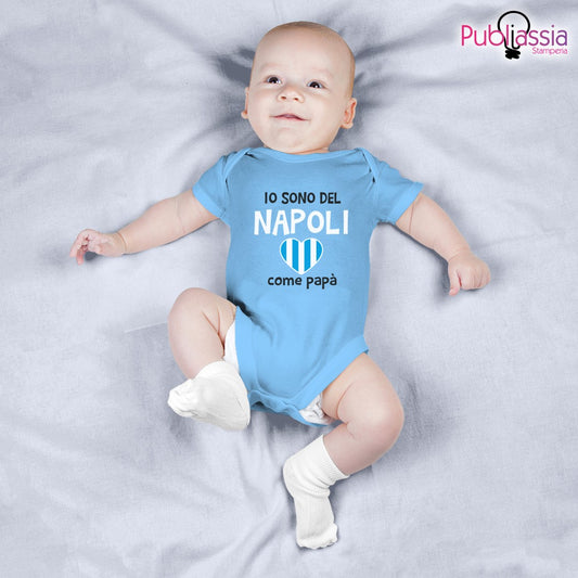 Io sono del Napoli - Tutina neonato - body personalizzato
