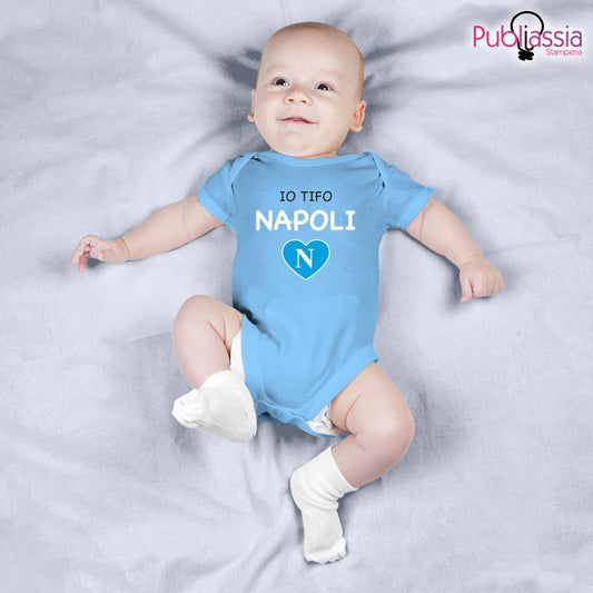 Io tifo Napoli - Tutina neonato - body personalizzato