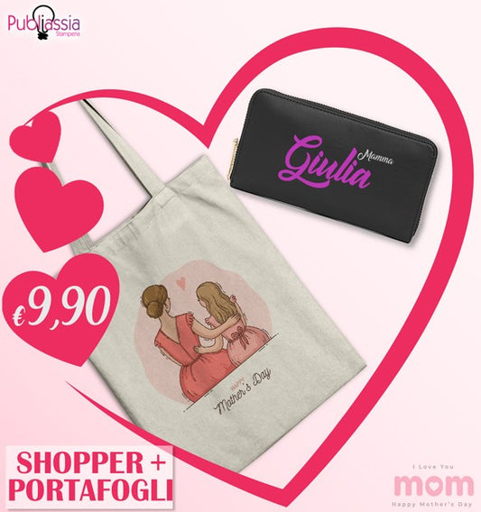 Offerta Festa della mamma - Shopper + portafoglio