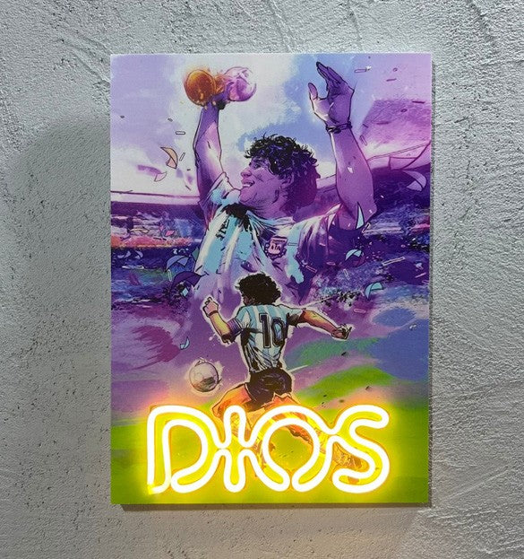 D10S - Quadretto con Neon Led