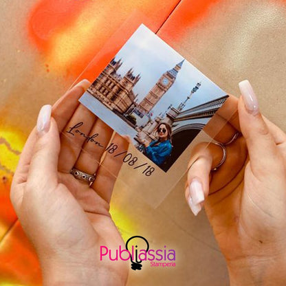 Polaroid in plexiglass - personalizzata con foto e frasi