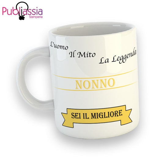 Nonno Sei Il Migliore - Tazza Mug Personalizzata Festa Dei Nonni