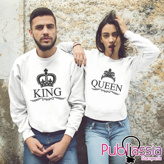 Queen & King - Coppia Felpe Personalizzate