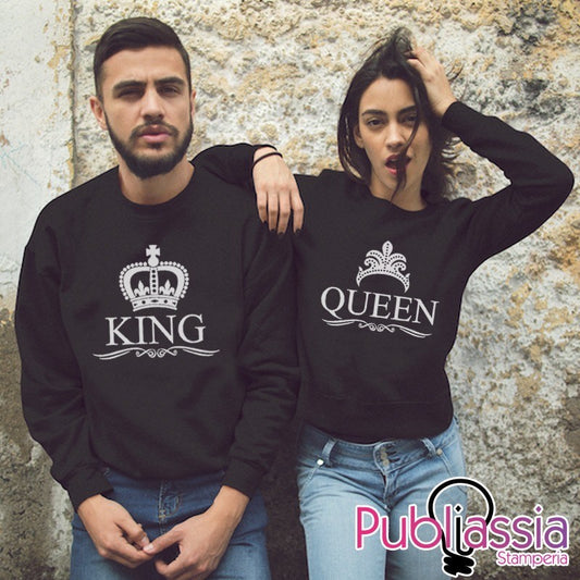 Queen & King - Coppia Felpe Personalizzate