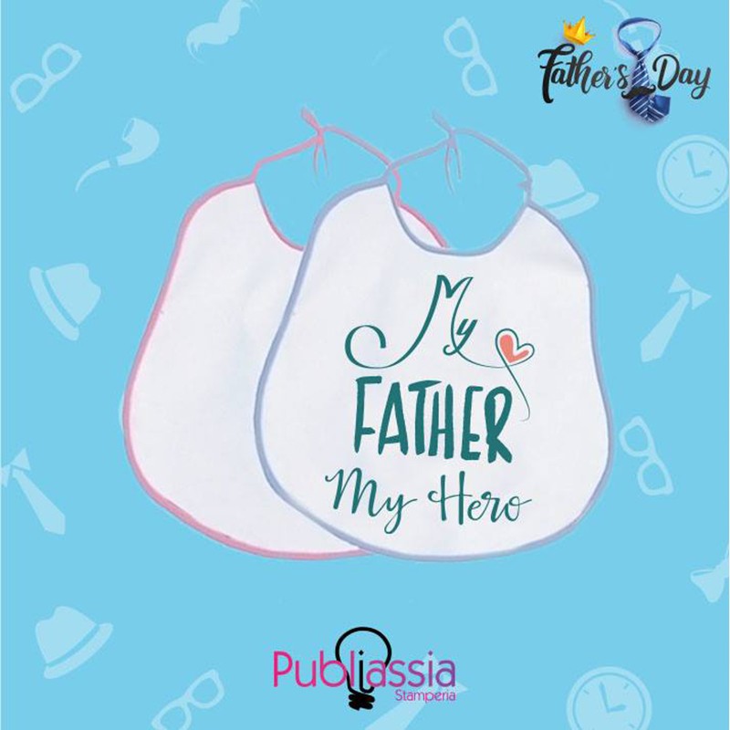 My Father My Hero - Bavetto Personalizzato - Festa Del Papà