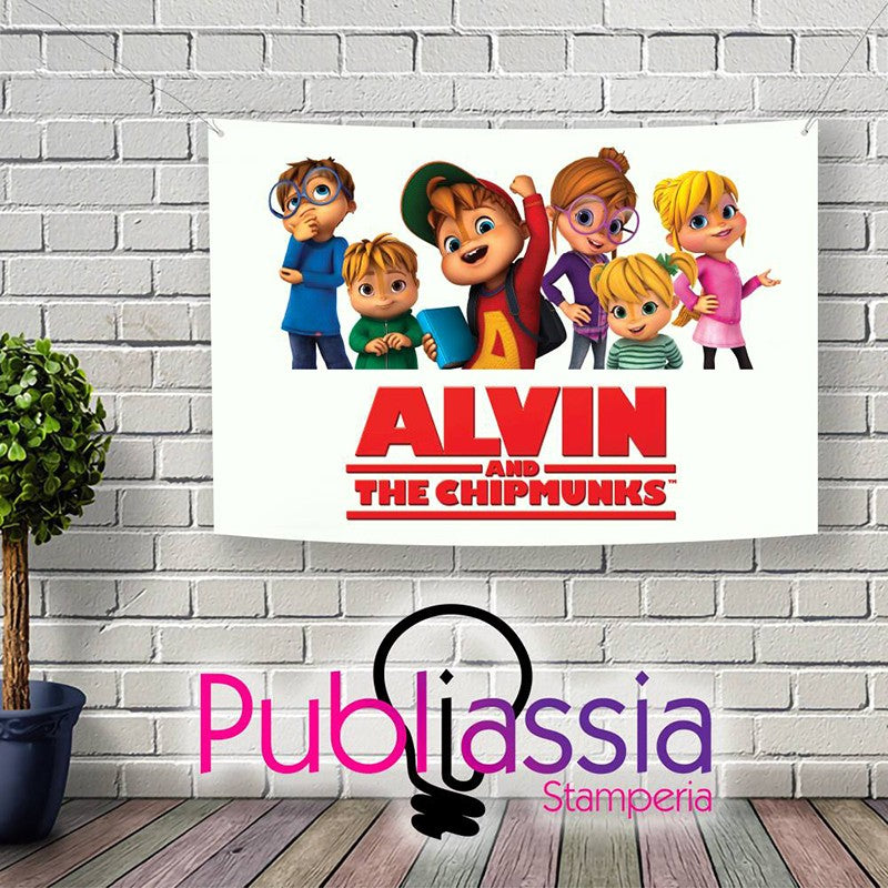 Alvin And The Chipmunks - Striscione Banner In Pvc