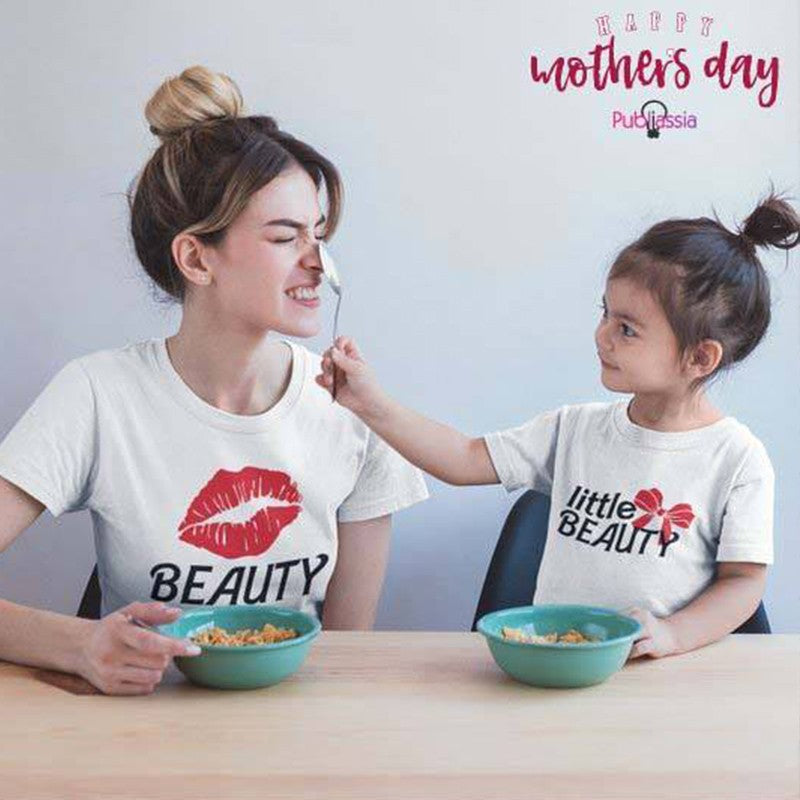 Beauty And Little Beauty - Coppia T-Shirt Mamma e Figlia