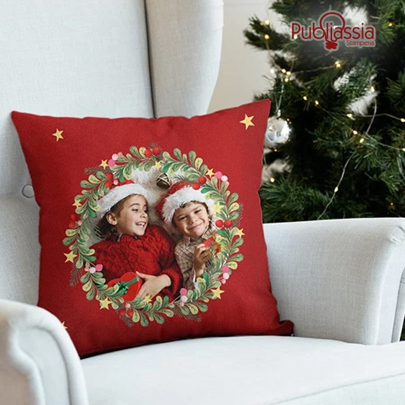 Cuscino Natale Personalizzato Con Foto