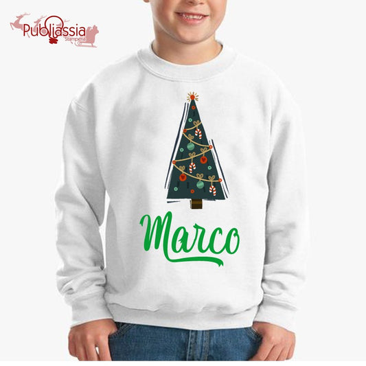 Felpa Natale Personalizzata Con Nome
