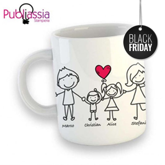 Family - Tazza Mug Personalizzata