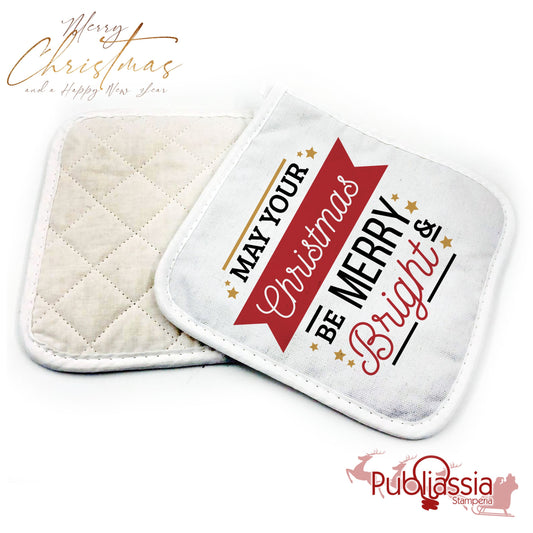 May your Christmas be merry & bright - Presina da cucina personalizzata