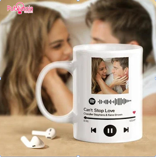 Spotify Codes - Tazza mug colazione - personalizzata
