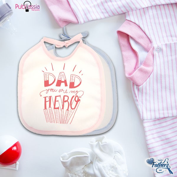 My Dad is my hero - Bavetto Personalizzato