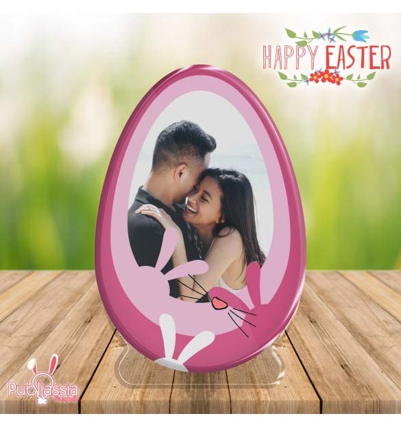 Easter Egg - Uovo di Pasqua in plexiglass personalizzato con foto