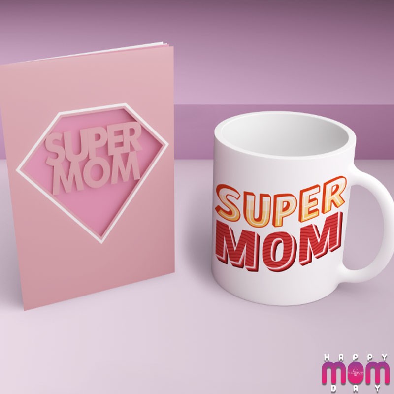 Super mom - Tazza Mug Festa della Mamma