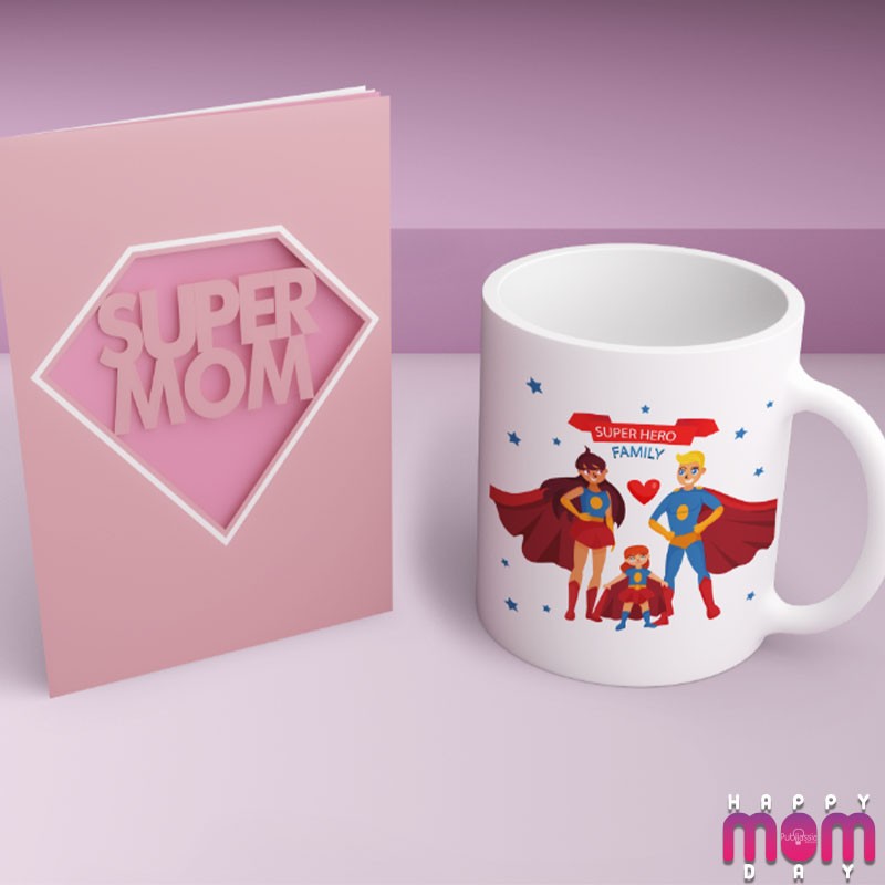 Super hero Family - Tazza Festa della mamma