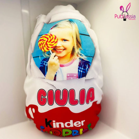 Cuscino Pasqua - Uovo - personalizzato con foto e frasi