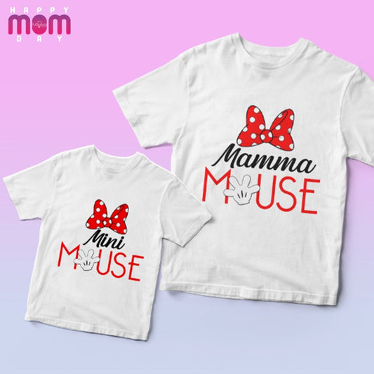 Mamma and mini mouse - Coppia t-shirt