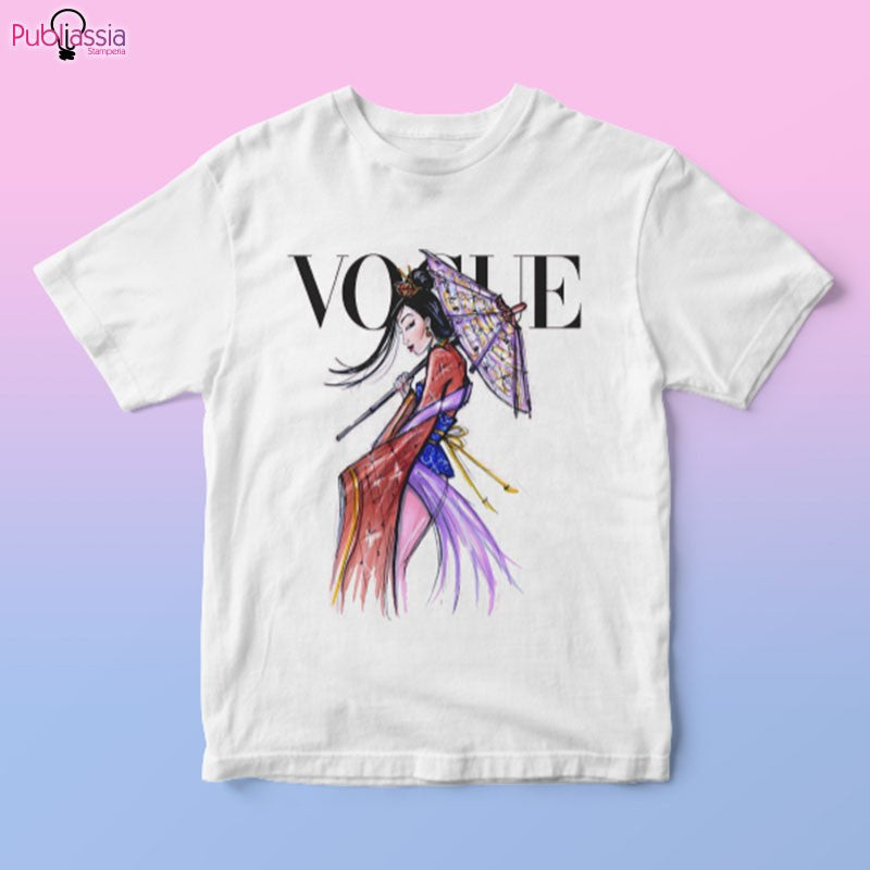 Mulan Vogue - Unisex t-shirt bianca