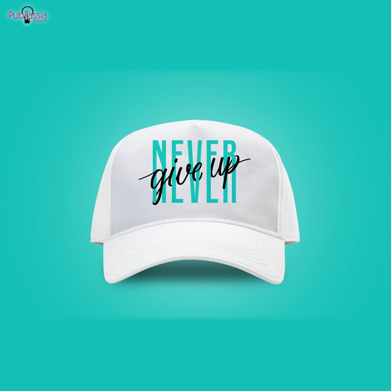 Never Give Up - Cappello Personalizzato
