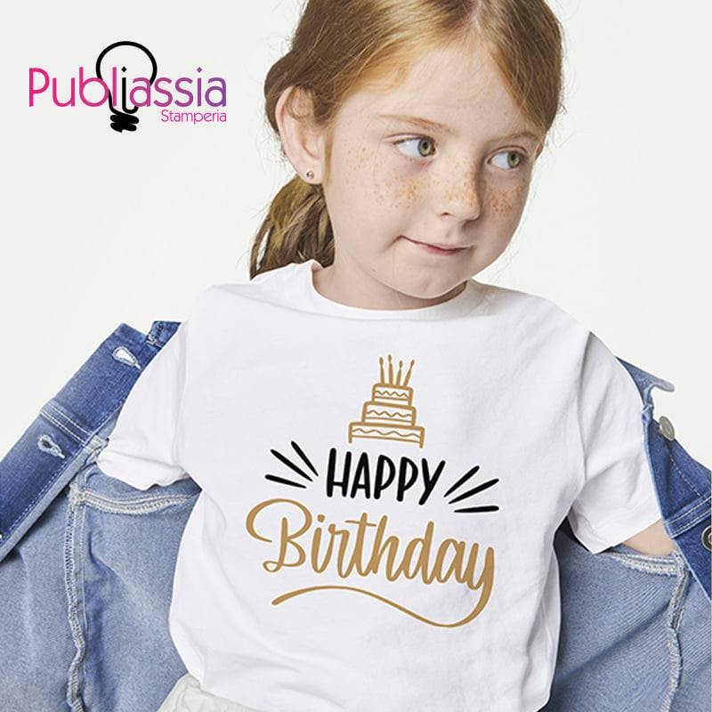 Happy Birthday - T-Shirt Personalizzata