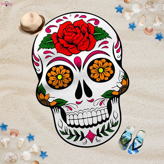Mexican Skull - Telo Mare Sagomato