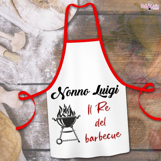 Nonno, il re del barbecue - Grembiule Personalizzato