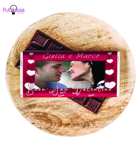Forever Love - Tavoletta di Cioccolata Personalizzata con foto e nomi