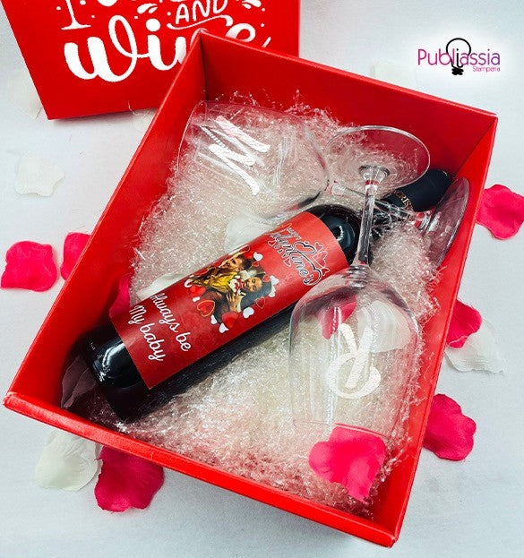 Best couple - Bottiglia di Vino Personalizzata con Foto e frase – Idea Regalo San Valentino