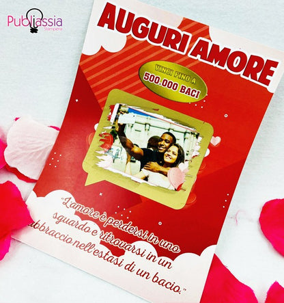 Auguri amore - Gratta e Vinci personalizzato - Idea regalo San Valentino