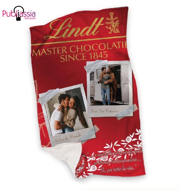 Master Chocolatier - Plaid in pile personalizzato con foto e frase
