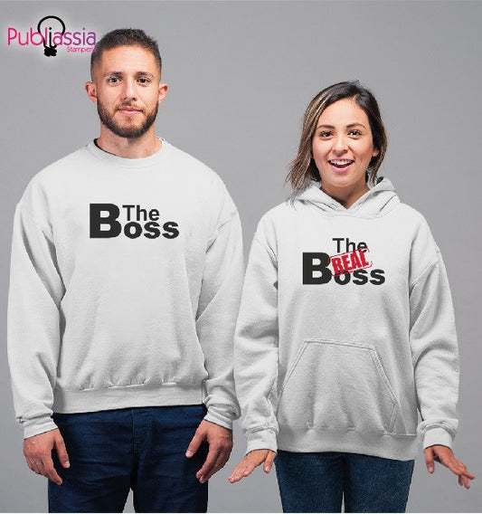 The Boss & The real Boss - Coppia Felpe Personalizzate