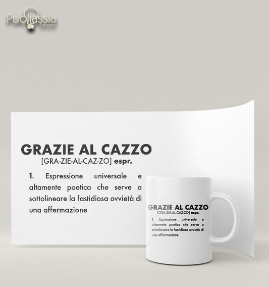 Grazie al Caxxx - Tazza mug