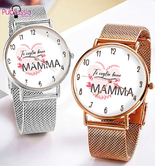 Happy mother's day - orologio da polso personalizzato - idea regalo festa della mamma